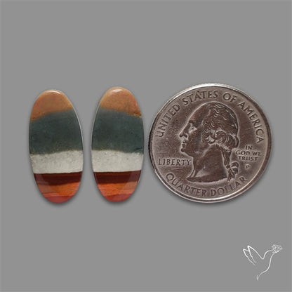 Polychrome Picture Jasper Pair