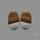 Polychrome Picture Jasper Pair