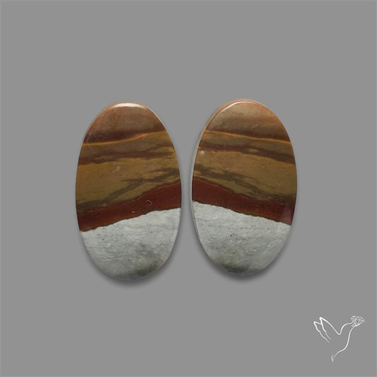 Polychrome Picture Jasper Pair