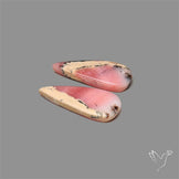 Peruvian Pink Opal Pair Bicolor