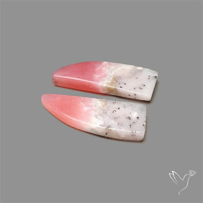 Peruvian Pink Opal Pair Bicolor