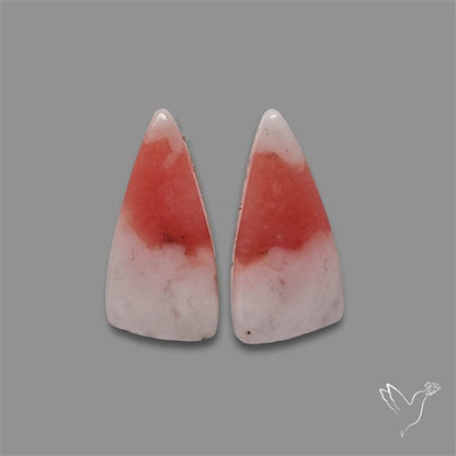 Peruvian Pink Opal Pair Bicolor