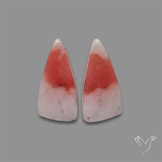Peruvian Pink Opal Pair Bicolor