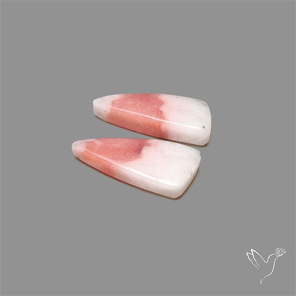 Peruvian Pink Opal Pair Bicolor