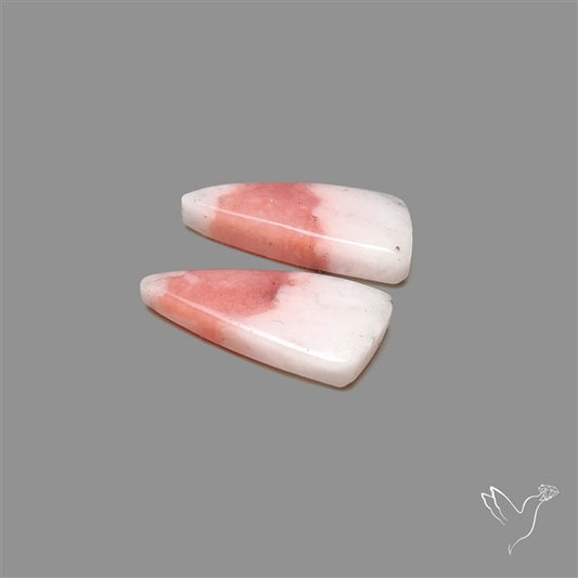 Peruvian Pink Opal Pair Bicolor