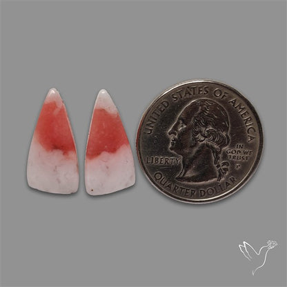 Peruvian Pink Opal Pair Bicolor