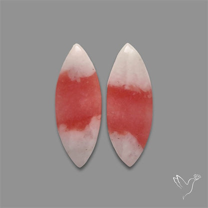 Peruvian Pink Opal Pair Bicolor