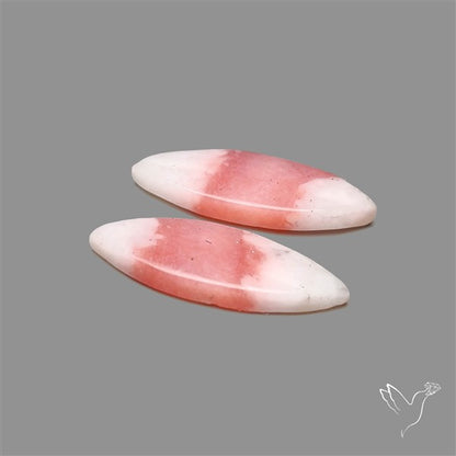 Peruvian Pink Opal Pair Bicolor