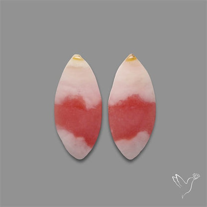 Peruvian Pink Opal Pair Bicolor