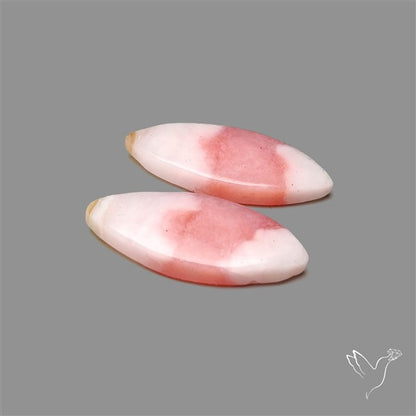 Peruvian Pink Opal Pair Bicolor