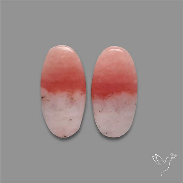 Peruvian Pink Opal Pair Bicolor