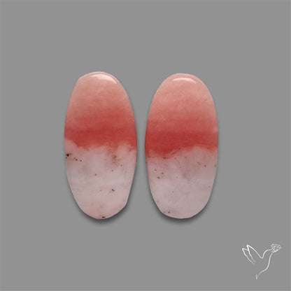 Peruvian Pink Opal Pair Bicolor