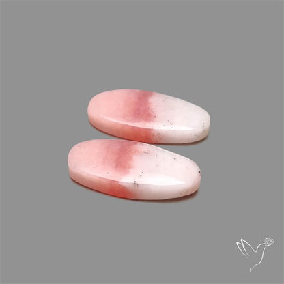 Peruvian Pink Opal Pair Bicolor