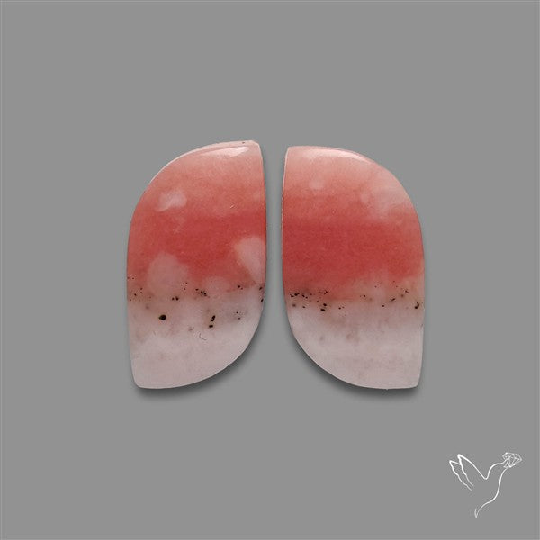 Peruvian Pink Opal Pair Bicolor