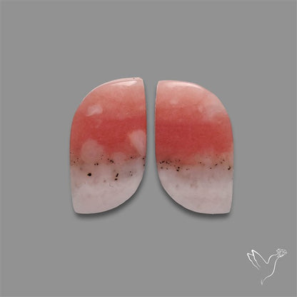 Peruvian Pink Opal Pair Bicolor