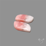 Peruvian Pink Opal Pair Bicolor