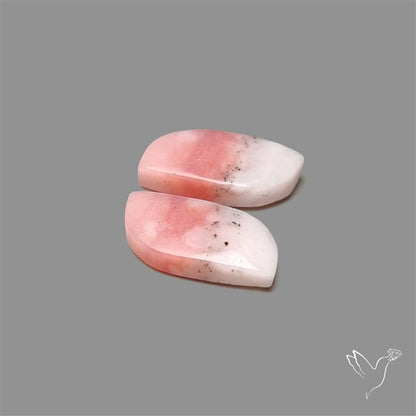 Peruvian Pink Opal Pair Bicolor
