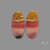 Peruvian Pink Opal Pair Bicolor