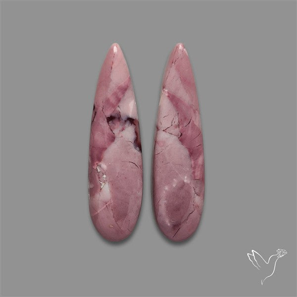 Hyacinth Jasper Cabochons Pair