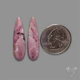 Hyacinth Jasper Cabochons Pair