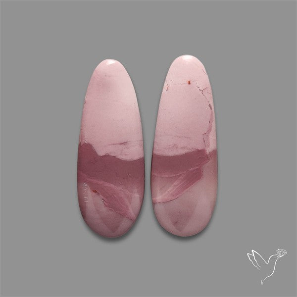 Hyacinth Jasper Cabochons Pair