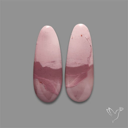 Hyacinth Jasper Cabochons Pair