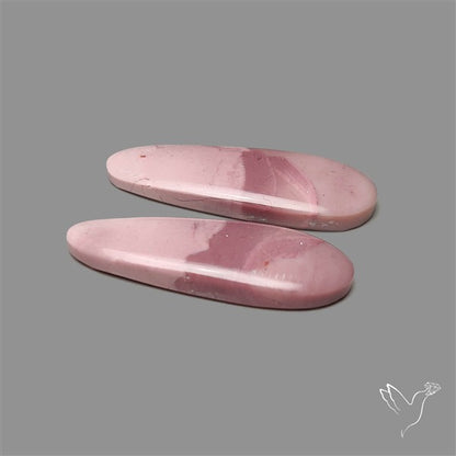 Hyacinth Jasper Cabochons Pair
