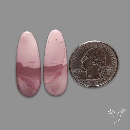 Hyacinth Jasper Cabochons Pair