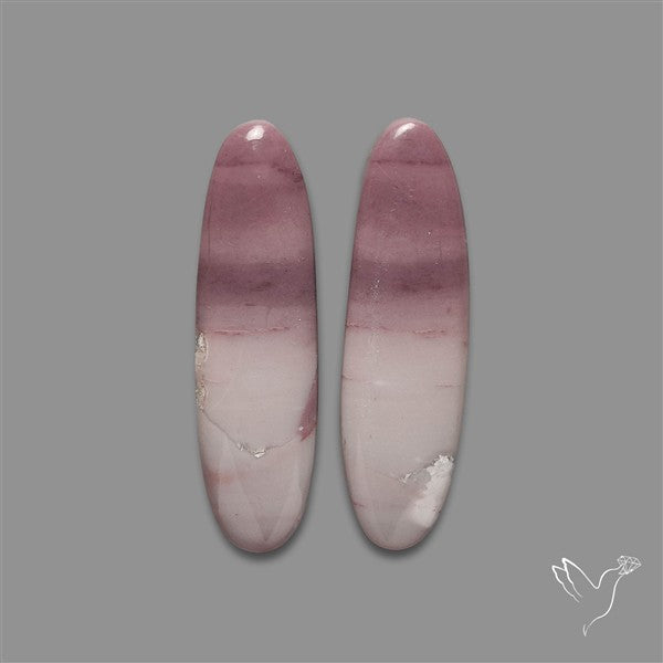 Hyacinth Jasper Cabochons Pair