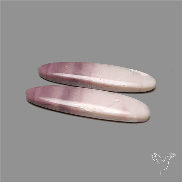 Hyacinth Jasper Cabochons Pair