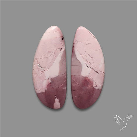 Hyacinth Jasper Cabochons Pair