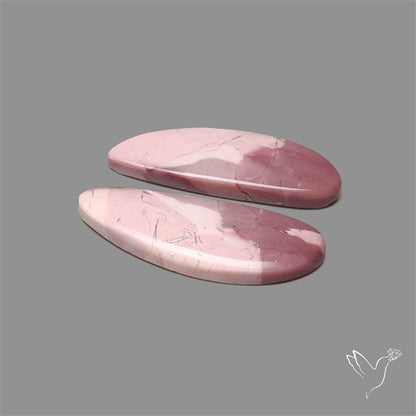 Hyacinth Jasper Cabochons Pair