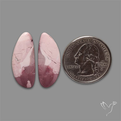 Hyacinth Jasper Cabochons Pair