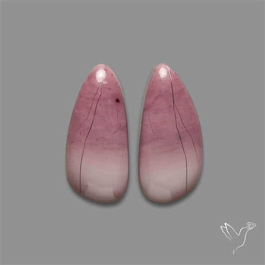 Hyacinth Jasper Cabochons Pair