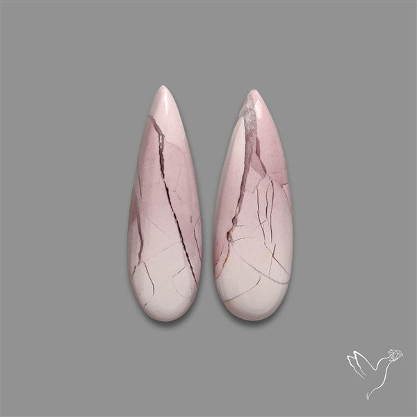 Hyacinth Jasper Cabochons Pair