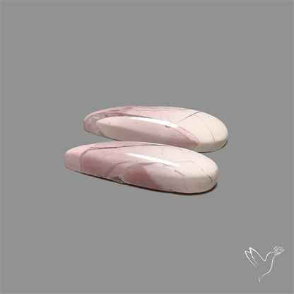 Hyacinth Jasper Cabochons Pair