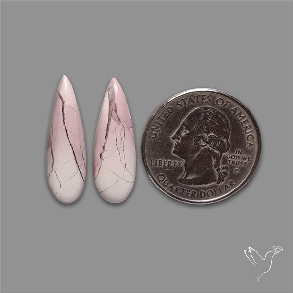 Hyacinth Jasper Cabochons Pair