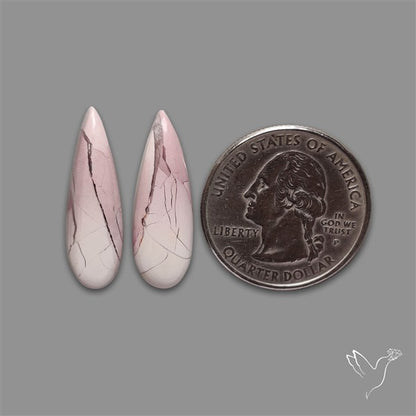 Hyacinth Jasper Cabochons Pair
