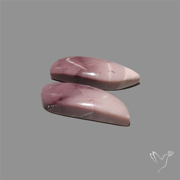 Hyacinth Jasper Cabochons Pair