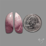 Hyacinth Jasper Cabochons Pair