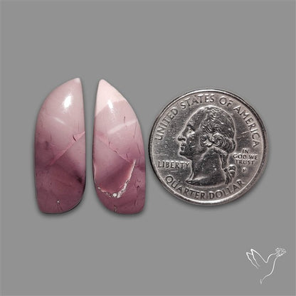 Hyacinth Jasper Cabochons Pair