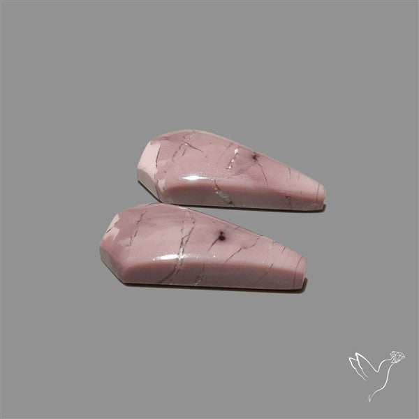 Hyacinth Jasper Cabochons Pair