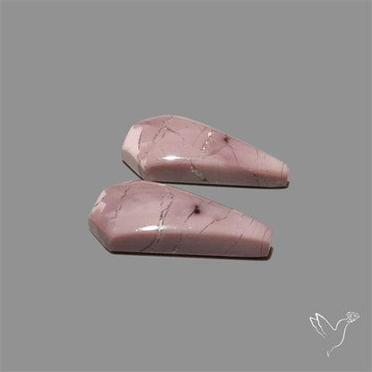 Hyacinth Jasper Cabochons Pair