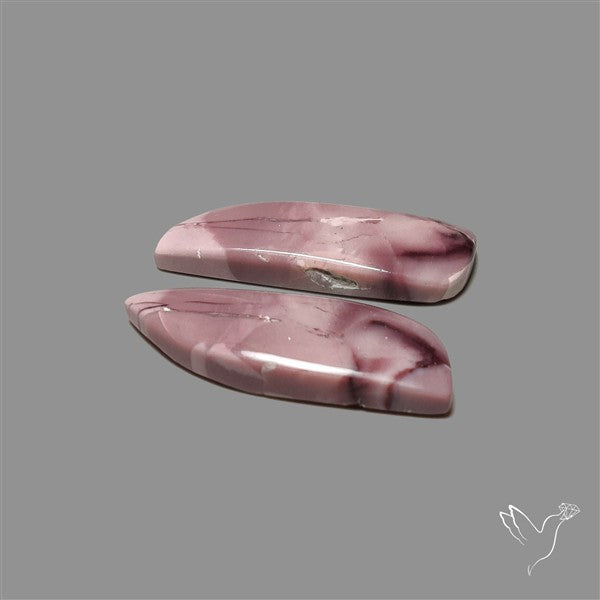 Hyacinth Jasper Cabochons Pair
