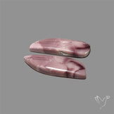 Hyacinth Jasper Cabochons Pair