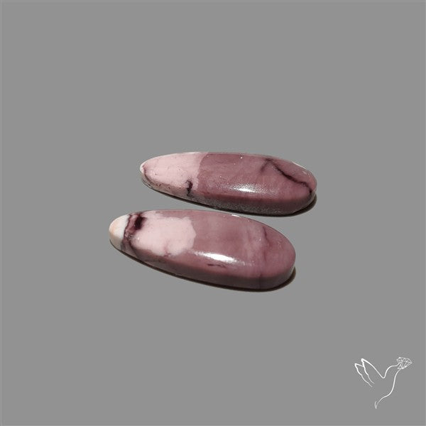 Hyacinth Jasper Cabochons Pair