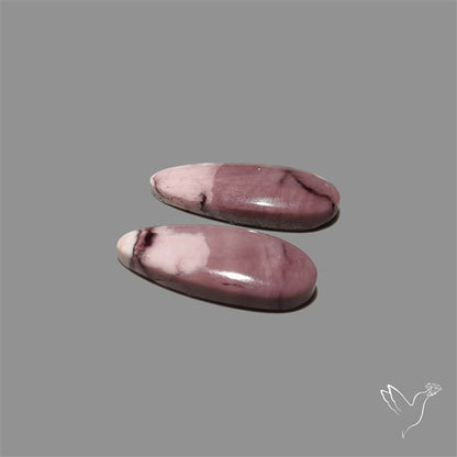 Hyacinth Jasper Cabochons Pair