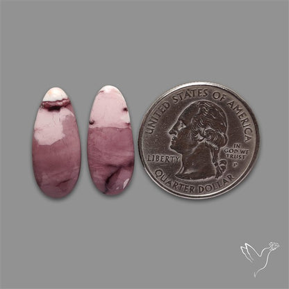 Hyacinth Jasper Cabochons Pair