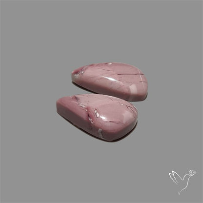 Hyacinth Jasper Cabochons Pair