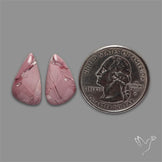 Hyacinth Jasper Cabochons Pair